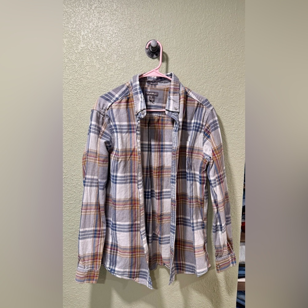 Eddie Bauer Multicolor Plaid Men's Shirt Size TXL